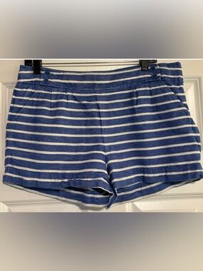 Vineyard Vines Linen Blend Striped Shorts, size 12